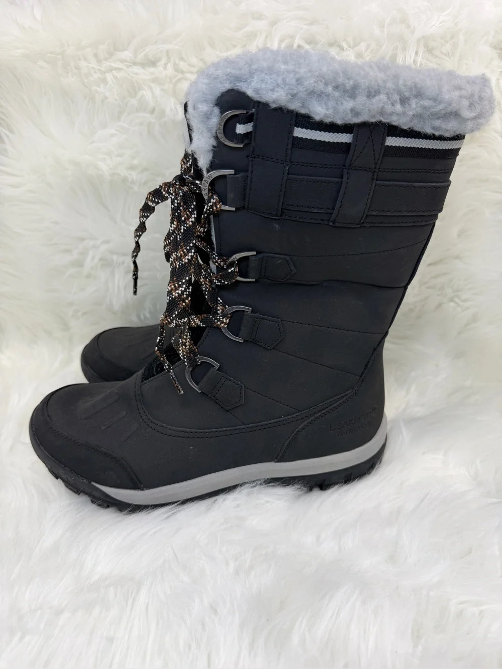 BearPaw Women’s Size 10 Desdemona Waterproof Lace Up Winter Boots NWOT/NWOB
